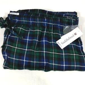 SADDLEBRED BIG & TALL NAVY PLAID LOUNGE PANTS SIZE 3XL NWT